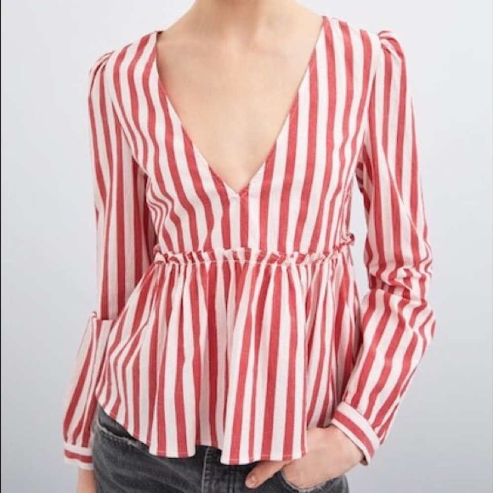 NWOT Zara Striped Top